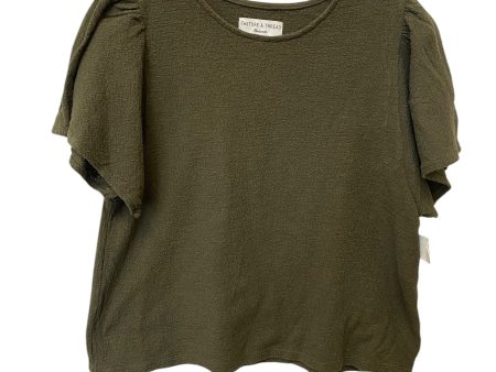 Top Short Sleeve By Madewell In Green, Size: S Cheap