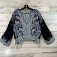 Top Long Sleeve By Free People In Black & Blue, Size: S For Discount