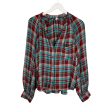 Top Long Sleeve By Pilcro In Plaid Pattern, Size: L Supply