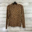 Top Long Sleeve By Ann Taylor In Animal Print, Size: L Online now