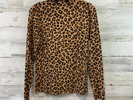 Top Long Sleeve By Ann Taylor In Animal Print, Size: L Online now