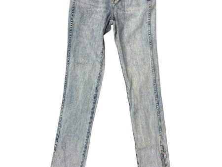 Jeans Skinny By Something Navy In Blue Denim, Size: 2 For Cheap