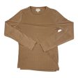 Top Long Sleeve By Cyrus Knits In Beige, Size: S Online Sale