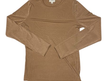 Top Long Sleeve By Cyrus Knits In Beige, Size: S Online Sale