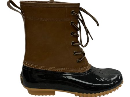 Boots Snow By Sporto In Brown, Size:8 Hot on Sale