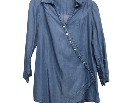 Top Ls By Soft Surroundings In Blue Denim, Size:S Cheap