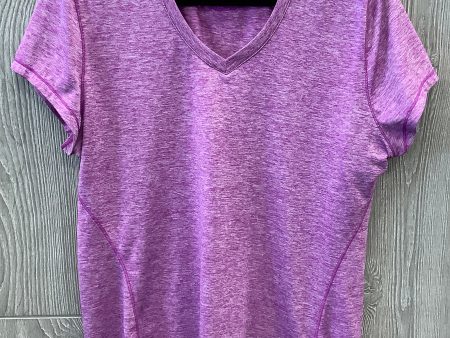 Athletic Top Short Sleeve By Clothes Mentor In Purple, Size: Xl Hot on Sale