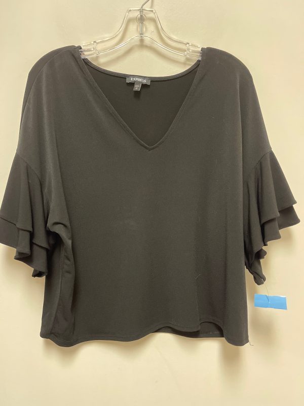 Top Long Sleeve By Express In Black, Size: M For Cheap