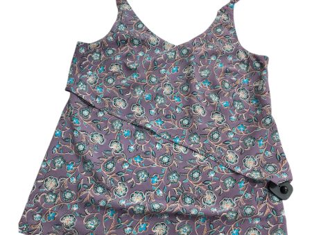 Top Sleeveless By Cabi In Purple & Tan, Size: S Hot on Sale