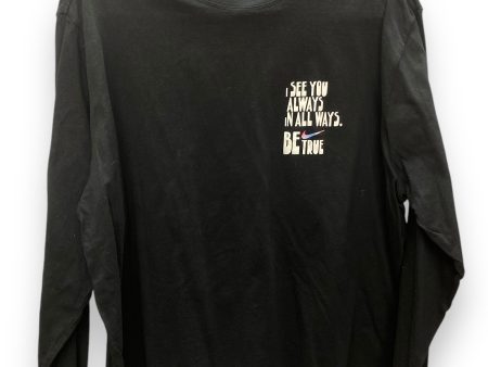 Top Long Sleeve By Nike Apparel In Black, Size: Xl Discount