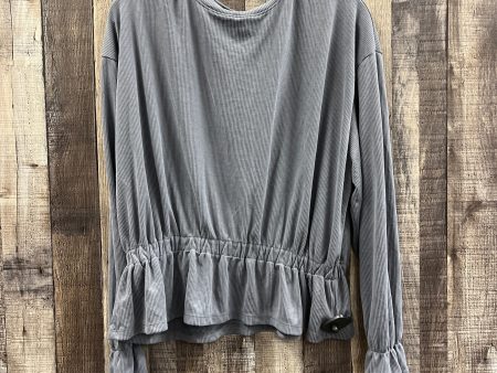 Top Long Sleeve By A New Day In Grey, Size: M For Sale