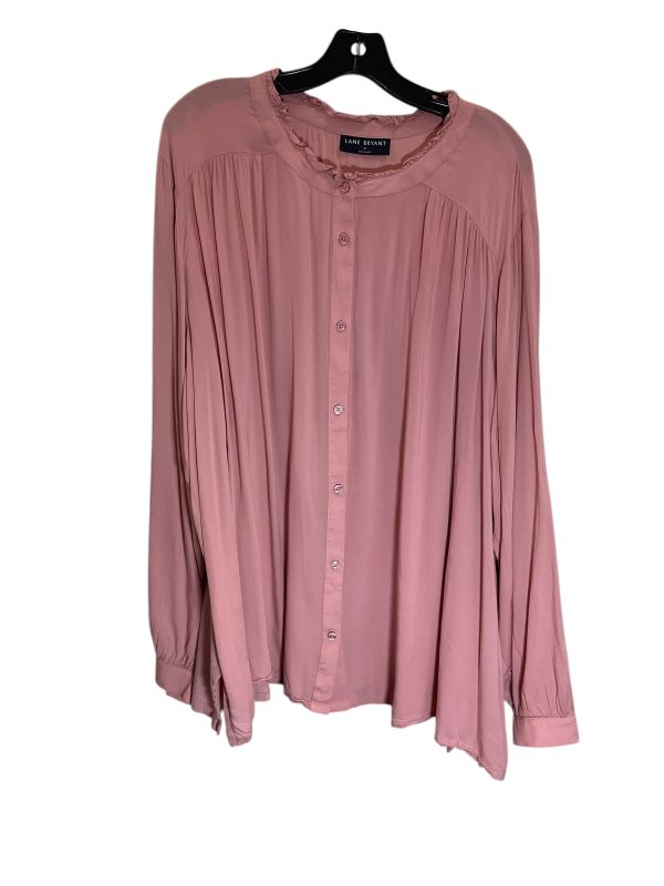 Top Long Sleeve By Lane Bryant In Peach, Size: 4x Sale