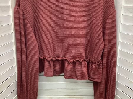 Top Long Sleeve By Shein In Mauve, Size: S Hot on Sale