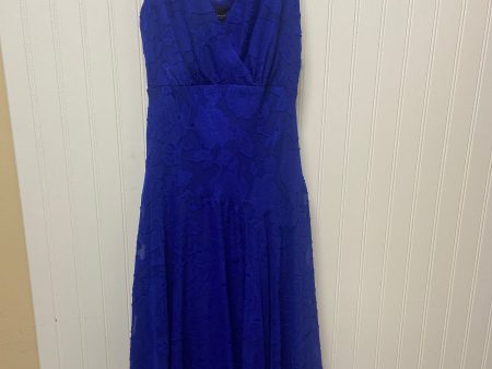 Dress Party Midi By Connected Apparel In Blue, Size: S For Cheap