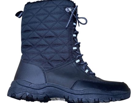 Boots Snow By Lands End In Black, Size: 9 Online Hot Sale