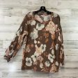 Top Long Sleeve By White Birch In Brown, Size: L Fashion