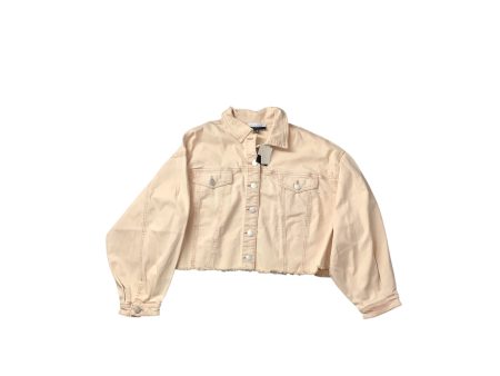 Jacket Denim By Eloquii In Cream, Size: 18 Online now