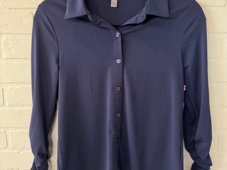 Top Long Sleeve By Cable And Gauge In Navy, Size: Xs Online Hot Sale