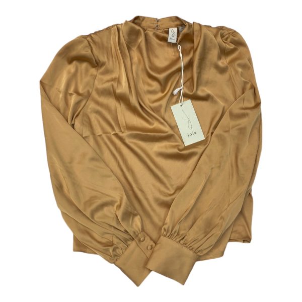 Top Long Sleeve By Joie In Gold, Size: S Cheap