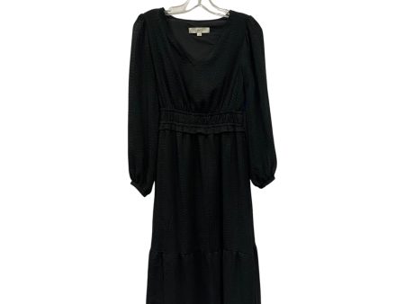 Dress Casual Maxi By Loft In Black, Size:Xs For Cheap