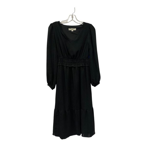 Dress Casual Maxi By Loft In Black, Size:Xs For Cheap