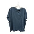 Top Ss Basic By J. Crew In Blue, Size:2X Online Hot Sale