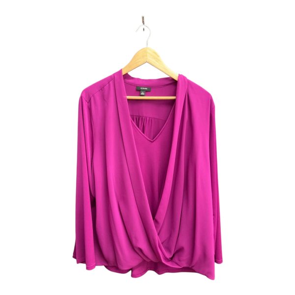 Top Long Sleeve By Alfani In Purple, Size: 4x Online now