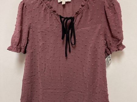 Top Short Sleeve By Monteau In Purple, Size: Xs For Discount