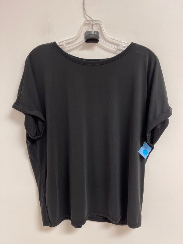 Top Short Sleeve By Simply Vera In Black, Size: L For Cheap