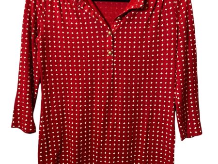 Top 3 4 Sleeve By Talbots In Red, Size: S on Sale