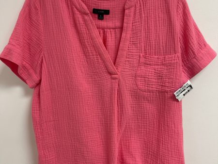 Top Short Sleeve By J. Crew In Pink, Size: S on Sale