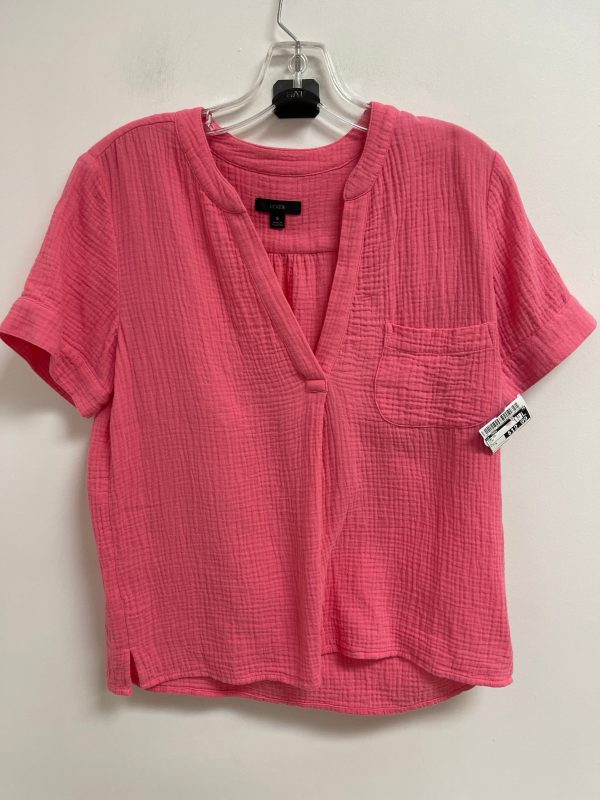 Top Short Sleeve By J. Crew In Pink, Size: S on Sale