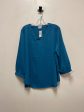 Top Long Sleeve By Van Heusen In Blue, Size: Xl Discount