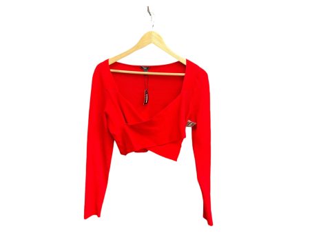 Top Long Sleeve By Express In Red, Size: Xl For Sale