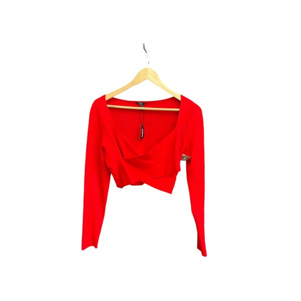 Top Long Sleeve By Express In Red, Size: Xl For Sale