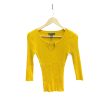 Top Long Sleeve By Inc In Yellow, Size: S For Discount