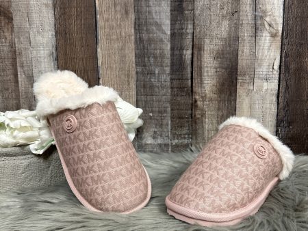 Slippers Designer By Michael Kors In Pink Sale