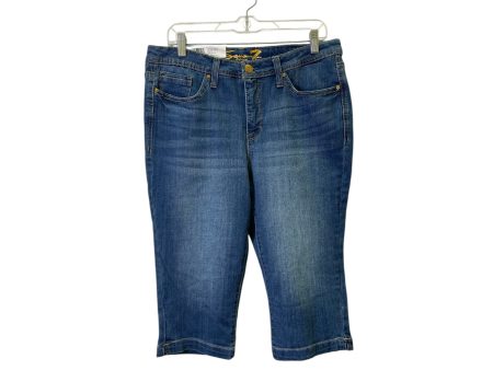 Capris By Seven 7 In Blue Denim, Size:12 Cheap