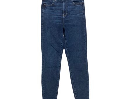 Jeans Skinny By American Eagle In Blue Denim, Size: 4 on Sale