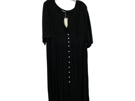 Dress Casual Midi By Cme In Black, Size:18 For Discount