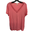 Top Short Sleeve Basic By Sew In Love In Pink, Size: L Fashion