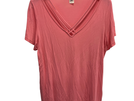 Top Short Sleeve Basic By Sew In Love In Pink, Size: L Fashion