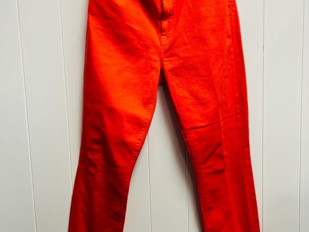 Jeans Skinny By 7 For All Mankind In Orange, Size: 12 For Discount