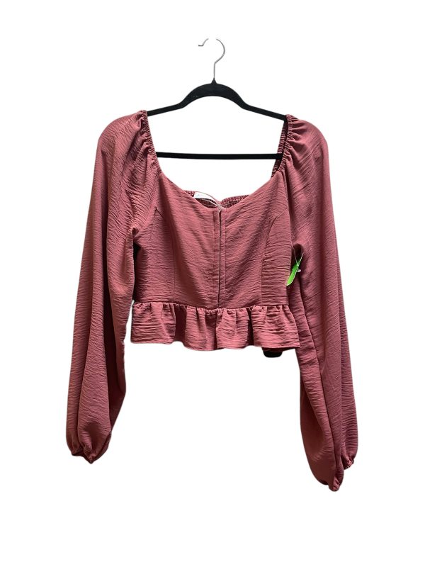 Top Long Sleeve By Altard State In Pink, Size: L For Discount