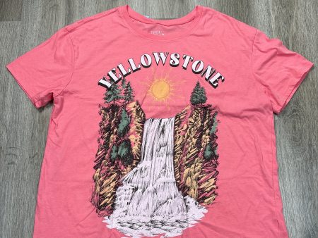 Top Short Sleeve By Time And Tru In Pink, Size: Xl Online