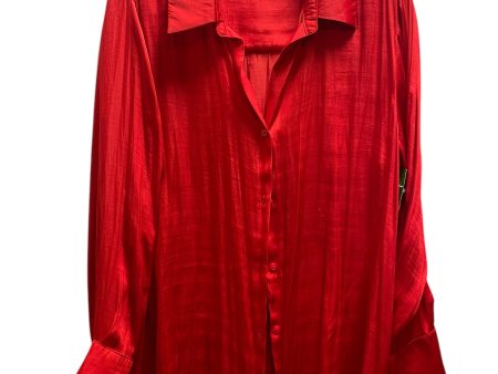 Top Long Sleeve By Worthington In Red, Size: Xl Online