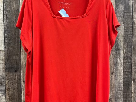 Top Short Sleeve By Susan Graver In Red, Size: 1x Online