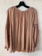 Top Long Sleeve By Solitaire In Tan, Size: L Supply