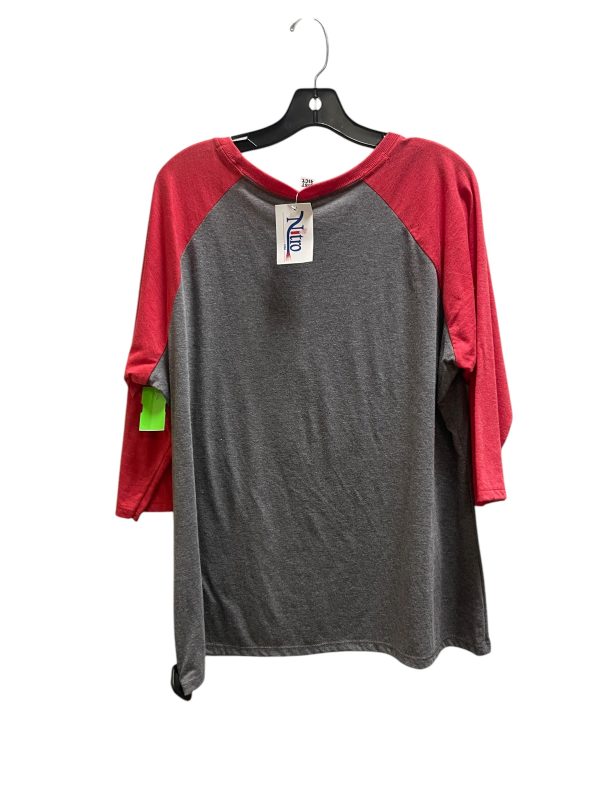 Top Long Sleeve By Clothes Mentor In Red, Size: 2x For Discount