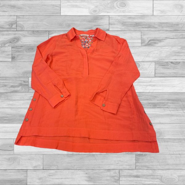 Top Long Sleeve By Soft Surroundings In Orange, Size: M Online